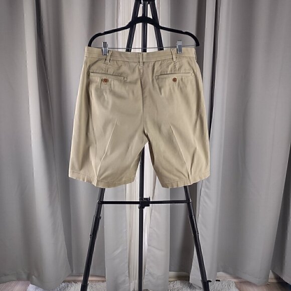 Izod Saltwater Stretch Men's Cotton Spandex Tan 4 Pocket Shorts Size 34 - Picture 3 of 13